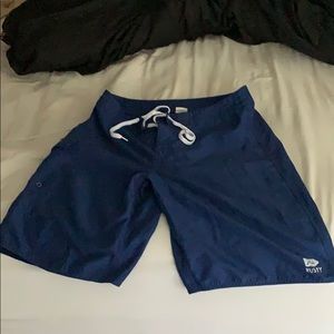 Blue board shorts